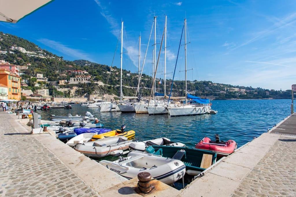 #40 Bright Sea View Suite For 6 2Mins Walk Port & Sea Villefranche-sur-Mer Exterior foto